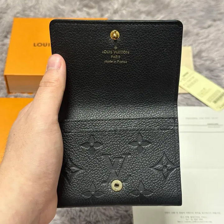 [SOLD OUT] [풀구성] 루이비통 앙프렝뜨 카드지갑 블랙