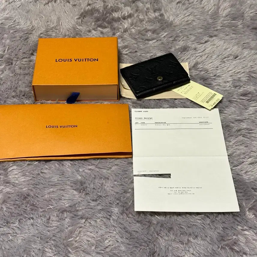 [SOLD OUT] [풀구성] 루이비통 앙프렝뜨 카드지갑 블랙