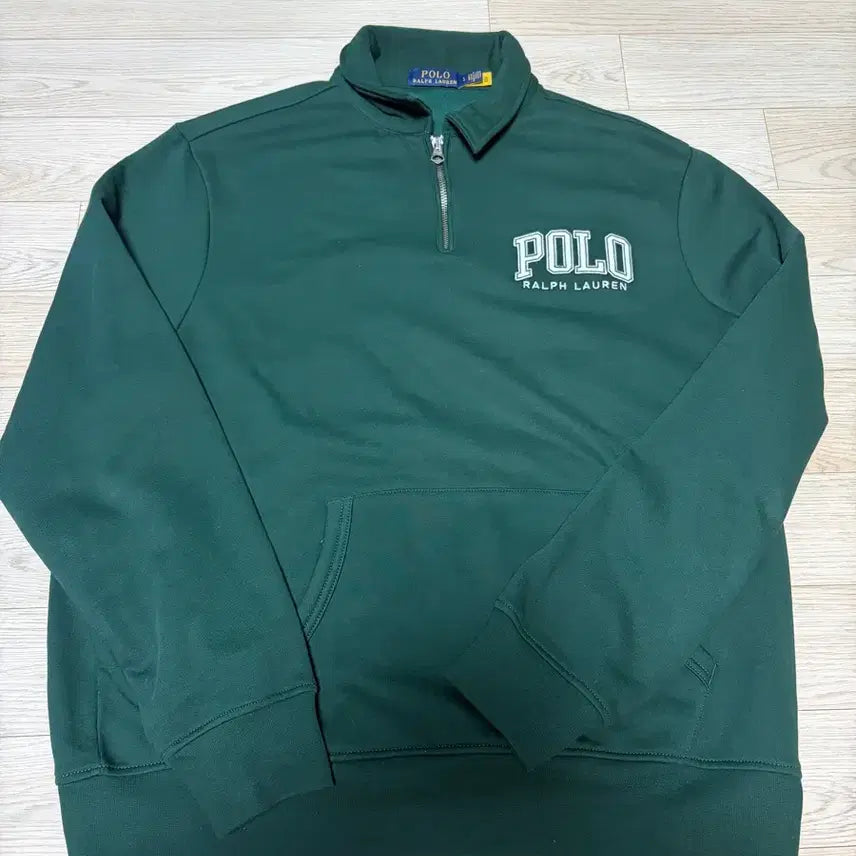 [BUNJANG] Polo Logo Fleece Sweatshirt Size L Worn Once / 폴로 로고 플리스 스웨트셔츠 (L, 1회실착)