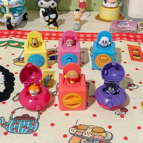 [SOLD OUT] [날아라호빵맨] 레트로 호빵맨 키링 (1매) 고전 키홀더 굿즈