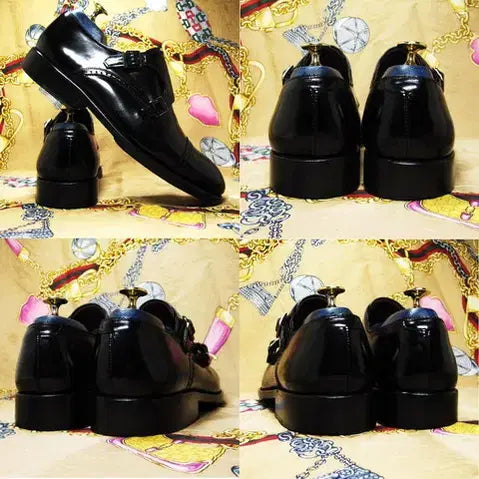 [BUNJANG] Laffiar Double Monk Strap Shoes / 대한민국 수제화 라피아르 블랙 카프스킨 더블 몽크스트렙 255