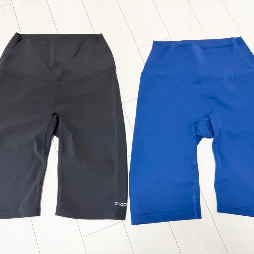 [BUNJANG] Andar Leggings Shorts Blue / 안다르 레깅스 반바지 블루4