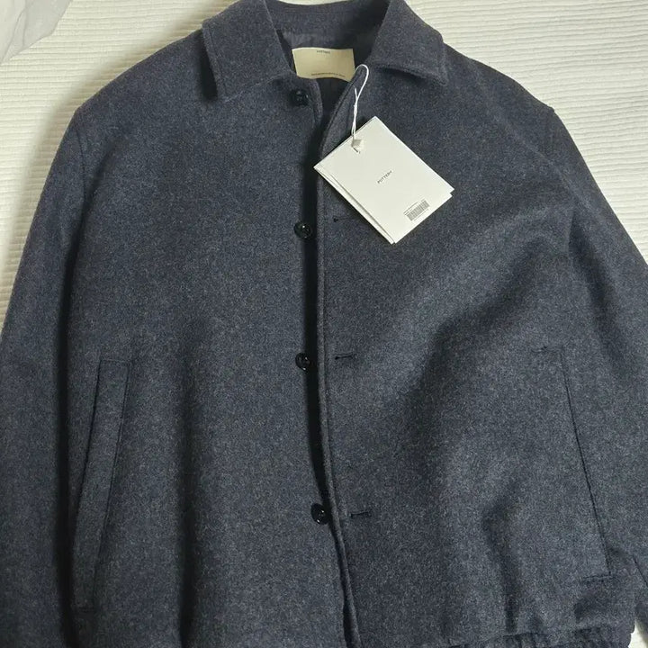 [BUNJANG] Pottery Melton Wool Blouson (Melange Navy) / [2] 포터리 멜톤 울 블루종(멜란지 네이비)