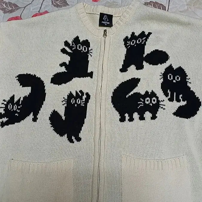 [BUNJANG] Modz Modz Oversized Knit Zip-up - Size 105 / 모즈모즈 오버핏니트집업 105 여성99 가슴65 기장67