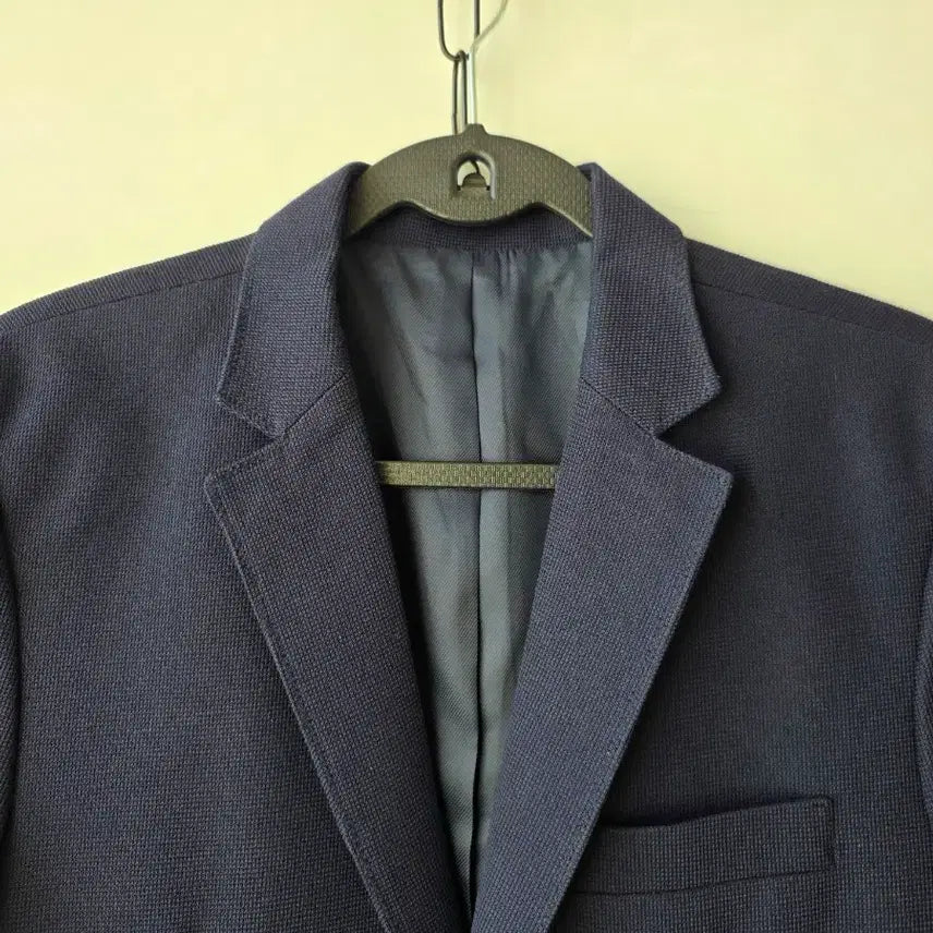 [BUNJANG] Navy Jacquard Jacket / 90)네이비 남성 자가드 자켓/새제품