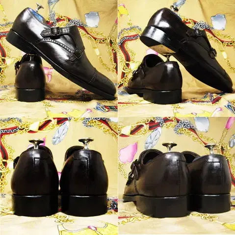 [BUNJANG] Laffiar Dark Brown Calfskin Double Monk Strap Shoes / 대한민국 수제화 라피아르 다크브라운 카프스킨 더블 몽크스트렙 270