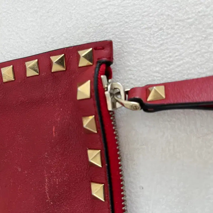 [BUNJANG] Valentino Rockstud Clutch Red / 발렌티노 락스터드 클러치 레드