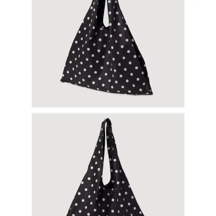 [BUNJANG] Fleur Flower Market Bag White Dot Shoulder Bag / 플로르 플라워 마켓백 화이트 도트