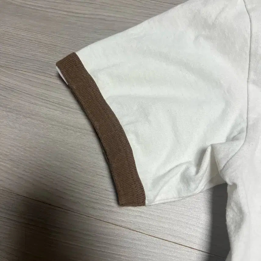 [BUNJANG] BAPE KAWS White Brown T-shirt / 빈티지 베이프 카우스 화이트 브라운 반팔