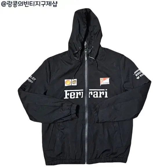 [BUNJANG] Ferrari Old School Quilted Windbreaker Jacket / 페라리 올드스쿨 빈티지 누빔 바람막이 자켓