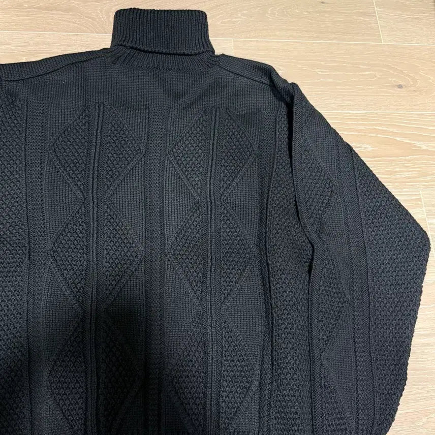 [BUNJANG] Figvel Fisherman Knit Sweater / [새상품] 피그벨 피셔맨 니트 블랙 38