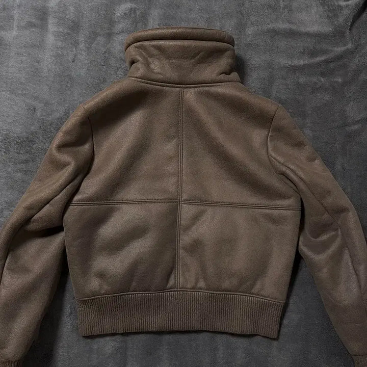 [BUNJANG] Vintage Brown Mustang Short Jacket / 빈티지 브라운 무스탕 숏 자켓