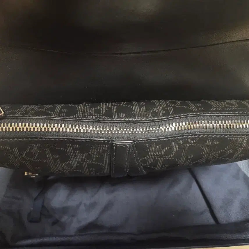 [BUNJANG] Dior Oblique Saddle Bag Black / 디올 오블리크 새들백 블랙 Dior 정품