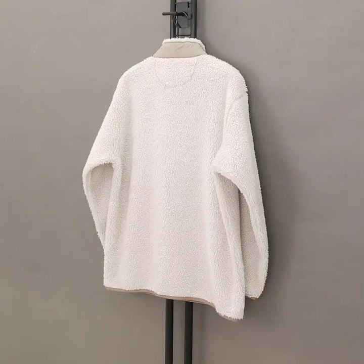 [BUNJANG] White Mountaineering Boa Fleece Pullover Sweatshirt Anorak / 유니클로&화이트마운티니어링 보아 프리스 풀오버 스웻셔츠 아노락 L~105