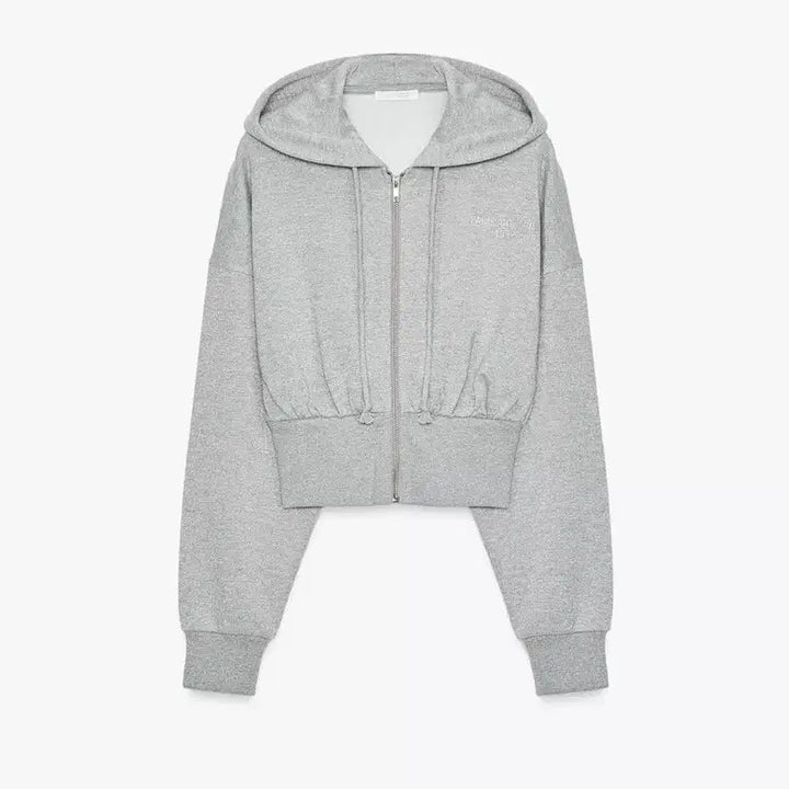 [BUNJANG] Zara Cropped Sweatshirt / zara 메탈사 크롭 스웨트셔트