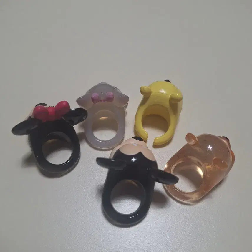 [BUNJANG] Disney Character Fashion Ring Set / [ 고전 ] 디즈니 캐릭터 패션 반지 가챠 (사용 무/일괄) 미키,푸 등
