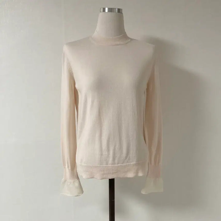 [BUNJANG] Slow Sheer Sleeve Mesh T-Shirt / 슬로우 여자시스루소매쉬보리티 호호상점