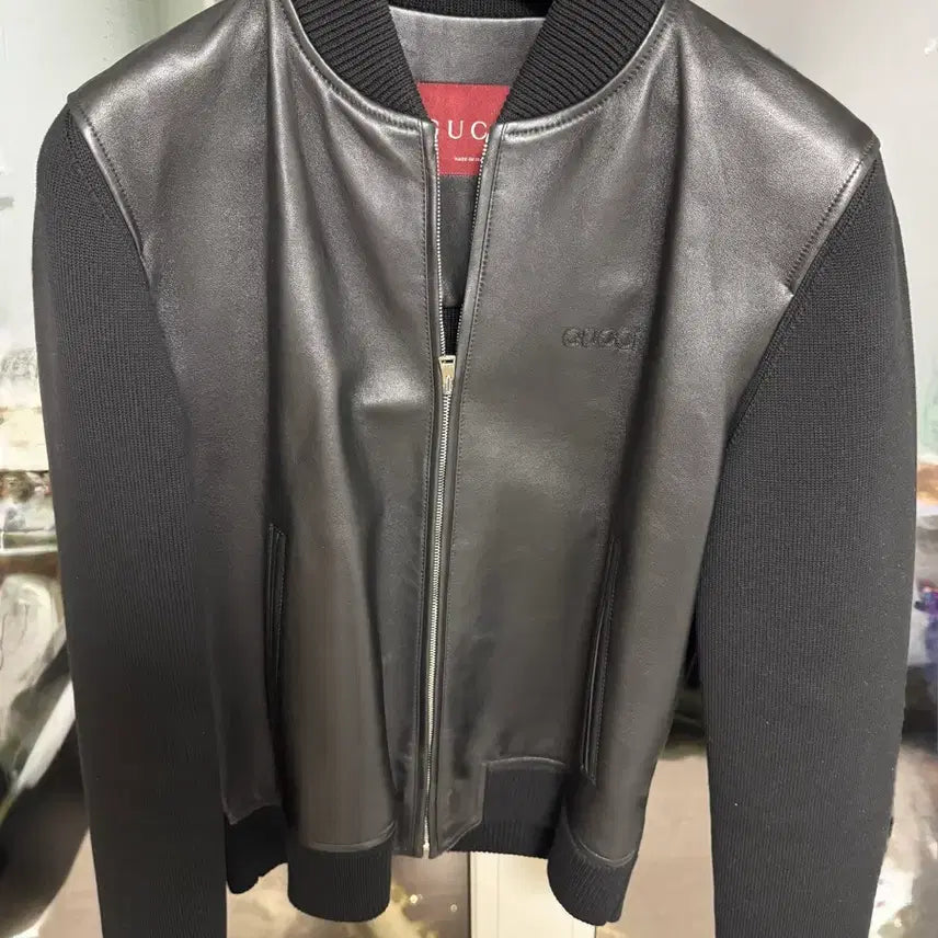 [BUNJANG] Gucci 2025 Leather Blouson (Size 48) / 구찌 2025년식 레더 블루종 48 (새상품)