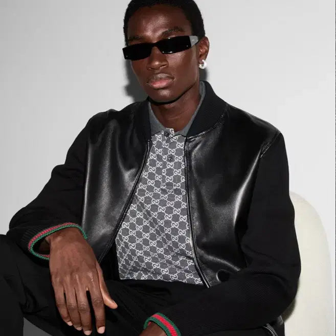 [BUNJANG] Gucci 2025 Leather Blouson (Size 48) / 구찌 2025년식 레더 블루종 48 (새상품)