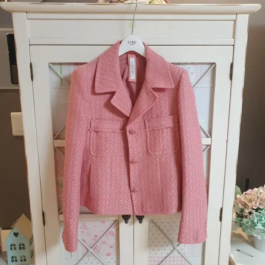 [BUNJANG] Tweed Jacket (Size: 55-Slim 66) / 트위드자켓/55-날씬66
