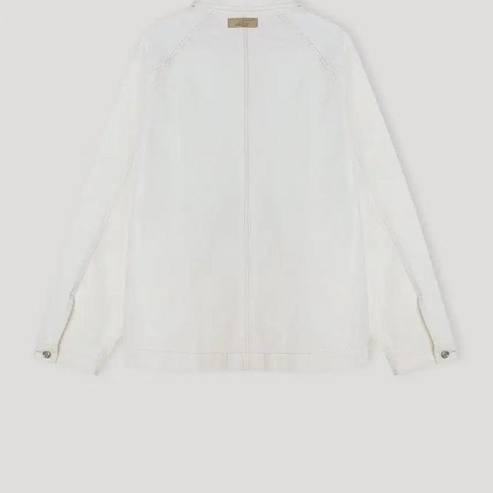 [BUNJANG] ETHOS Oversized White Denim Jacket / ETHOS 에토스 오버사이즈 화이트 데님 자켓