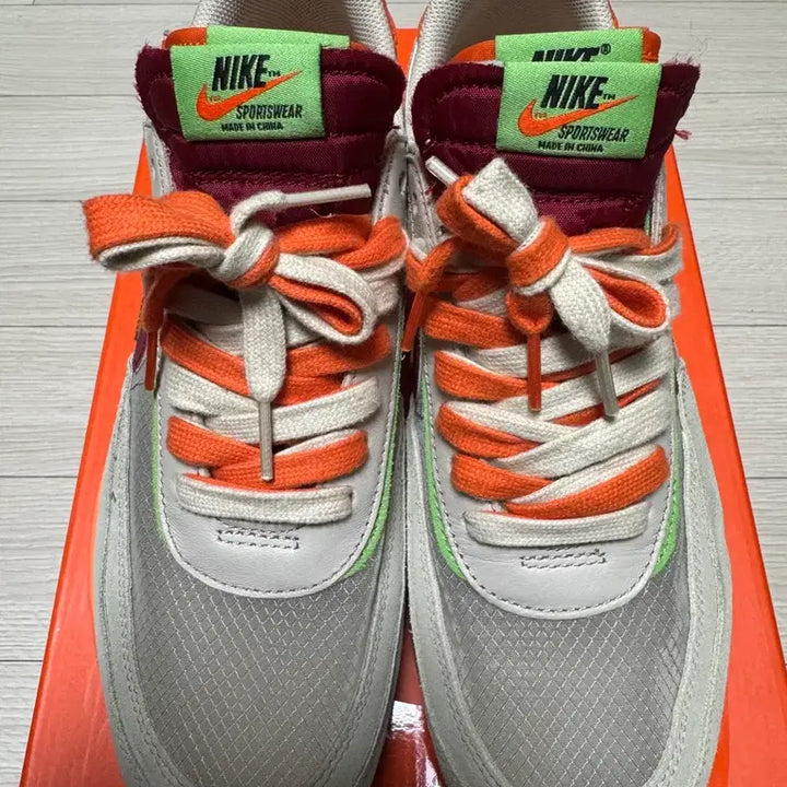 [BUNJANG] Nike Sacai CLOT LDWaffle Orange Blaze 275 / 나이키 x 사카이 x 클랏 LD와플 오렌지 블레이즈 275
