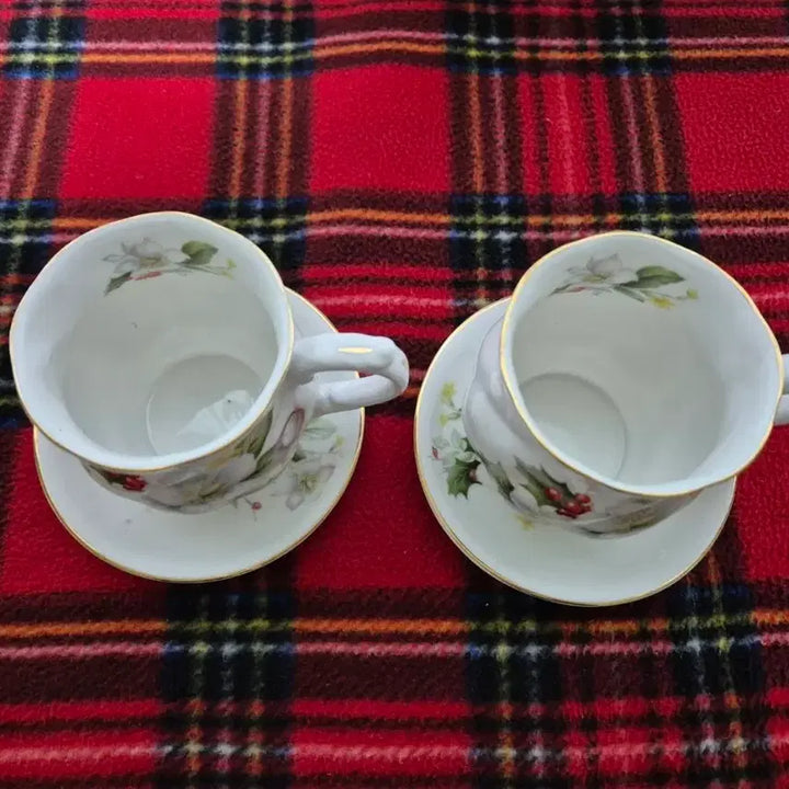 [BUNJANG] Royal Swan England Teacup Set / 로얄스완 잉글랜드 찻잔 미사용 2조세트