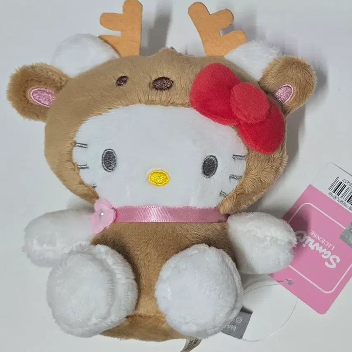 [BUNJANG] Hello Kitty Rudolph Deer Plush Keyring / 헬로키티 루돌프 사슴 인형 키링 판매