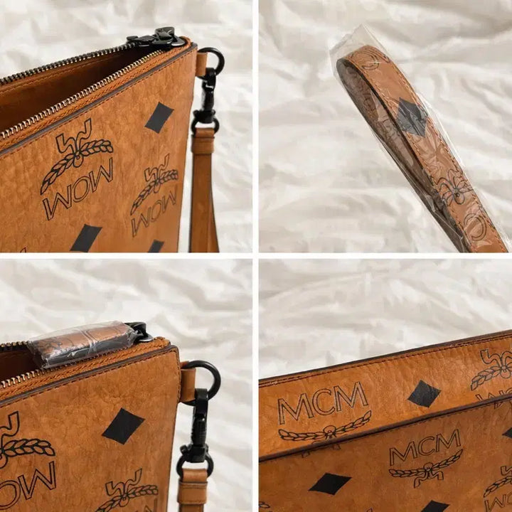 [BUNJANG] MCM Brown Pattern Clutch Bag / MCM 브라운 패턴 클러치 백