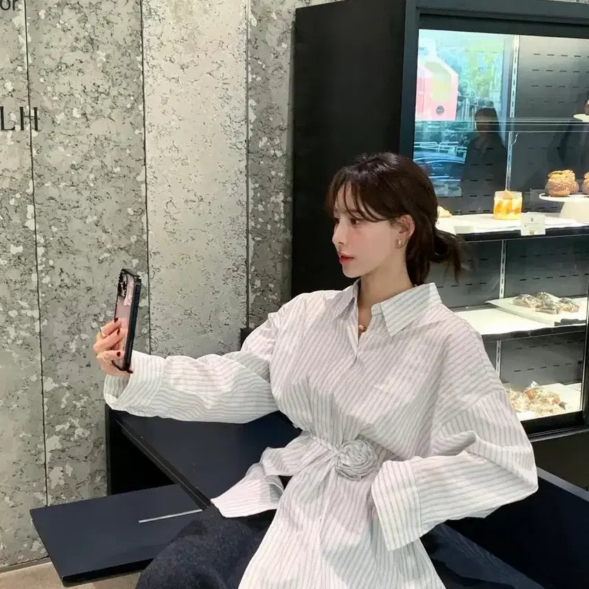 [BUNJANG] AWEET Striped Shirt / 어윗 스트라이프셔츠