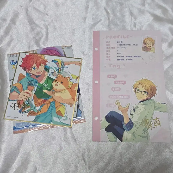 [BUNJANG] Ensemble Stars Subaru Makoto Profile Card Bundle Set / [급처]일괄) 앙스타 스바루 색지 중스타 마코토 마이 오시 프로필