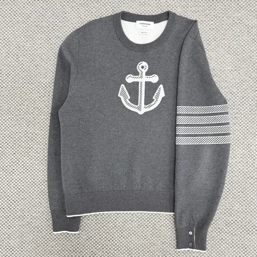 [BUNJANG] Thom Browne Anchor Knit Sweater / [5]톰브라운 사선완장 앵커 니트