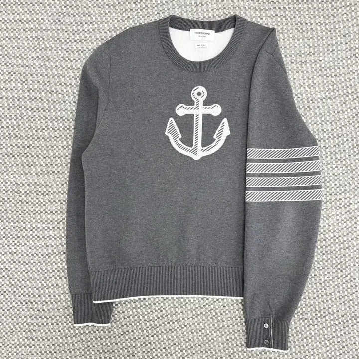 [BUNJANG] Thom Browne Anchor Knit Sweater / [5]톰브라운 사선완장 앵커 니트