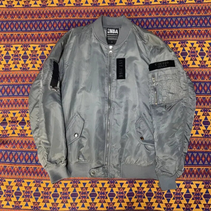 [BUNJANG] NBA Chicago Bulls Bomber Jacket / [100] NBA 시카고불스 항공점퍼