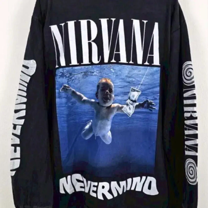 [BUNJANG] Vintage Nirvana Band Faded Long Sleeve T-Shirt XL / (rep) 빈티지 너바나 밴드 페이딩 롱슬리브pr