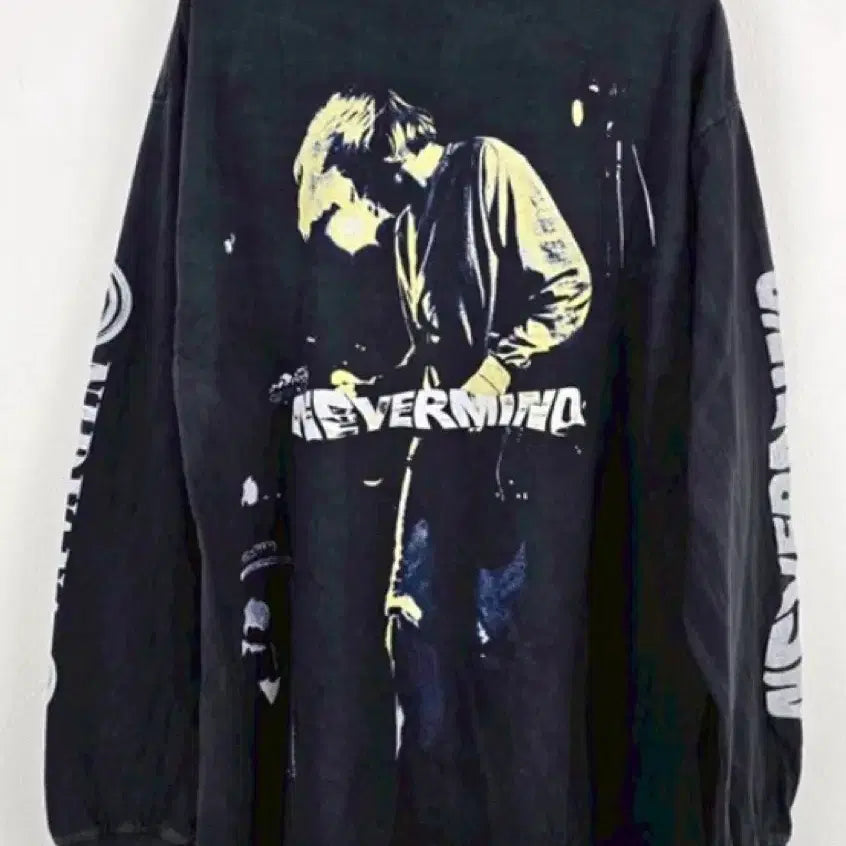 [BUNJANG] Vintage Nirvana Band Faded Long Sleeve T-Shirt XL / (rep) 빈티지 너바나 밴드 페이딩 롱슬리브pr