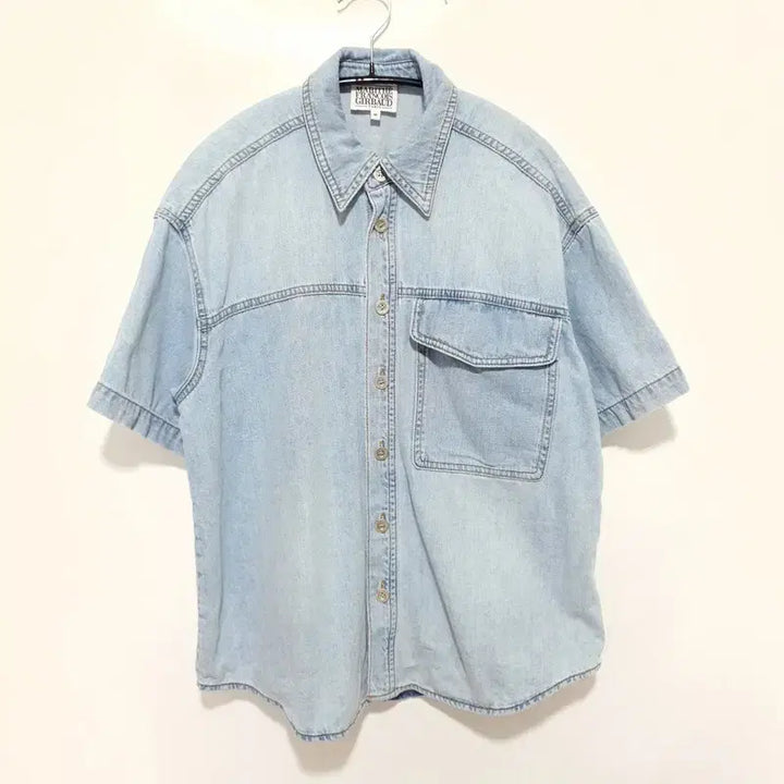 [BUNJANG] Marithe Francois Girbaud Denim Short Sleeve Shirt M / 마리떼프랑소와저버 데님 반팔 셔츠 M 공용_S0808