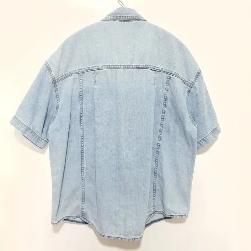 [BUNJANG] Marithe Francois Girbaud Denim Short Sleeve Shirt M / 마리떼프랑소와저버 데님 반팔 셔츠 M 공용_S0808