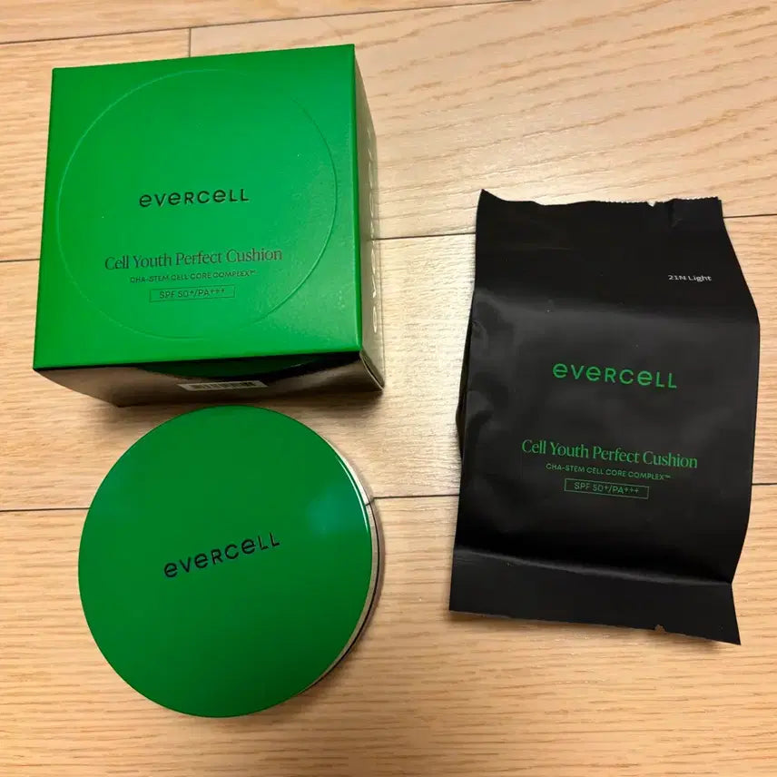 [BUNJANG] Evercell Cell Youth Perfect Cushion 21N Light / 에버셀 셀유스 퍼펙트 쿠션 21N 라이트