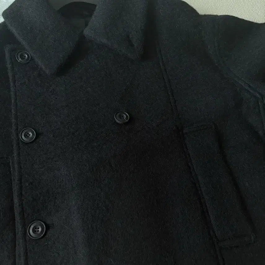 [BUNJANG] Love Me Us Roem Half Coat Black / 러브미우 로엠하프코트 블랙