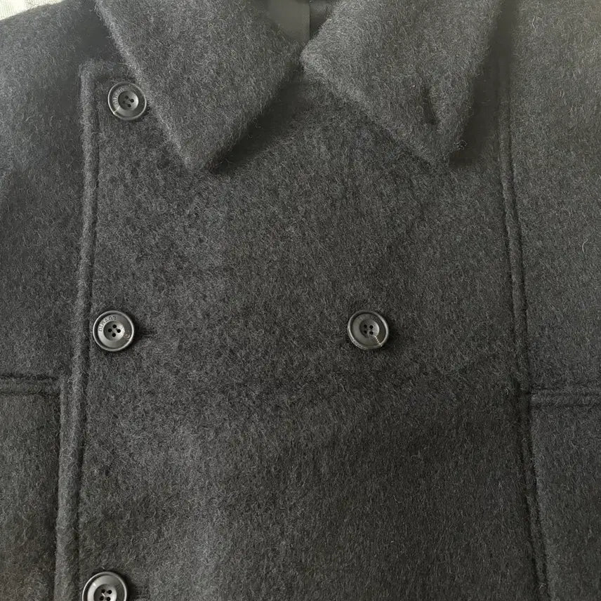 [BUNJANG] Love Me Us Roem Half Coat Black / 러브미우 로엠하프코트 블랙