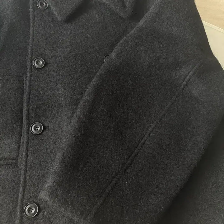 [BUNJANG] Love Me Us Roem Half Coat Black / 러브미우 로엠하프코트 블랙