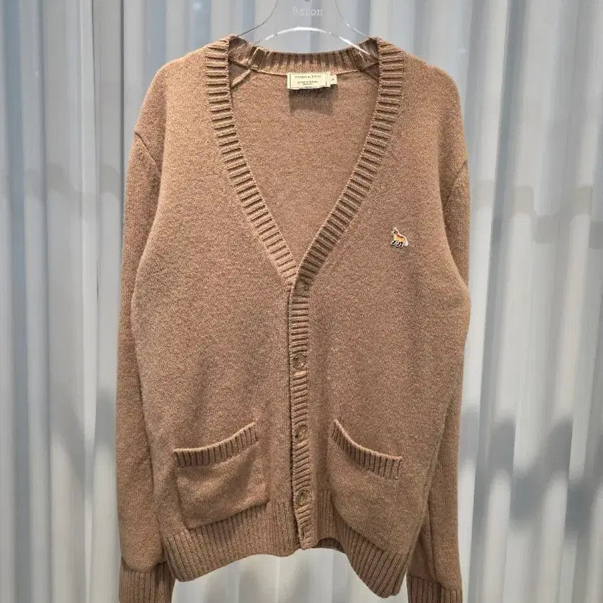 [BUNJANG] Maison Kitsune Baby Fox Cardigan Beige S / (S) 메종키츠네 베이비폭스 가디건 베이지