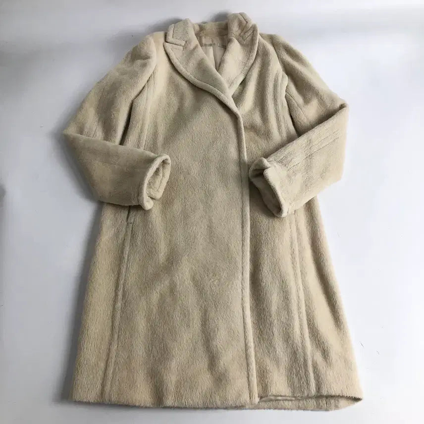 [BUNJANG] Ivory Long Coat / 아이보리 롱 코트