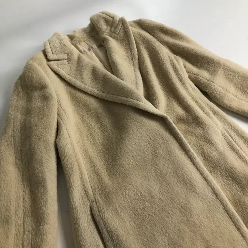 [BUNJANG] Ivory Long Coat / 아이보리 롱 코트