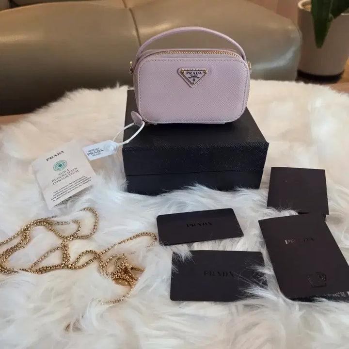 [BUNJANG] Prada Saffiano Leather Mini Crossbody Bag / 프라다 사피아노 레더 미니 크로스백 내장칩