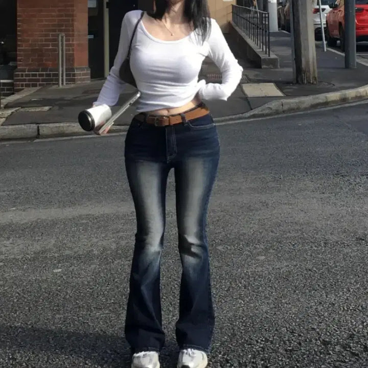 [BUNJANG] Hinnik Wales Bootcut Pants / 히니크 웨일즈 골반패드 부츠컷 m