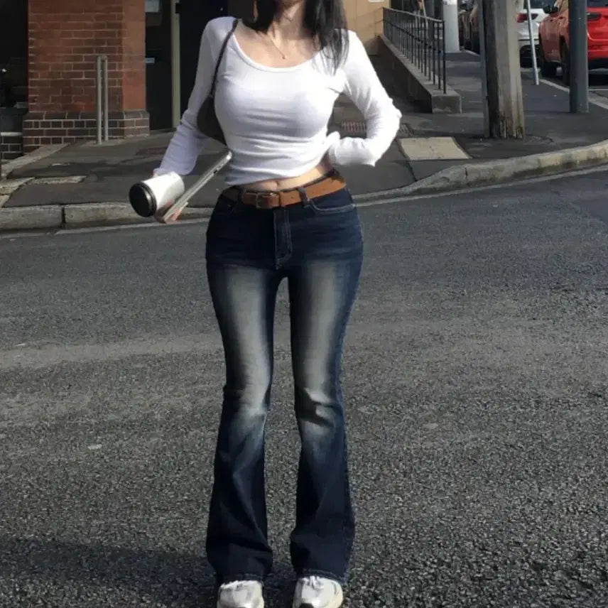 [BUNJANG] Hinnik Wales Bootcut Pants / 히니크 웨일즈 골반패드 부츠컷 m