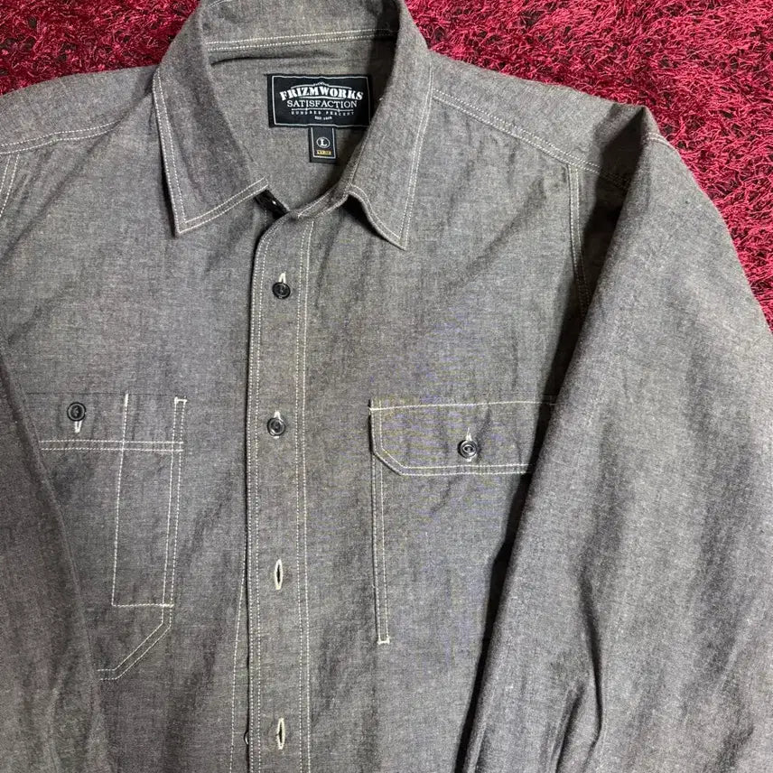 [BUNJANG] Prism Works Chambray Work Shirt / 프리즘웍스 CHAMBRAY WORK SHIRT 셔츠 판매