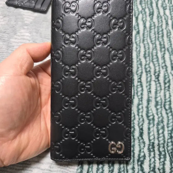 [BUNJANG] Gucci GG Supreme Long Wallet Black / 구찌 GG 시마 장지갑 블랙